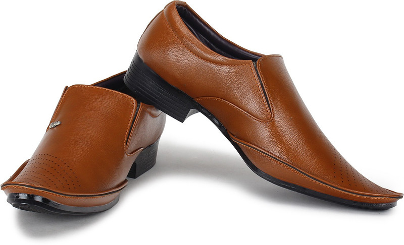 Footista Madrid Slip On For Men(Tan)