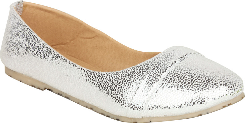 Stylistry Maxis Women's Closed Toe Bellies For Women(Silver, Black)