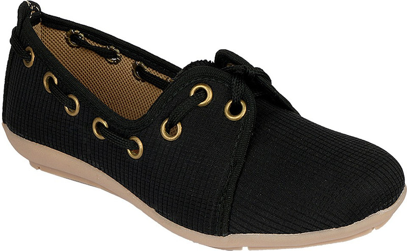 Pink Fever Casual Shoes For Women(Black)