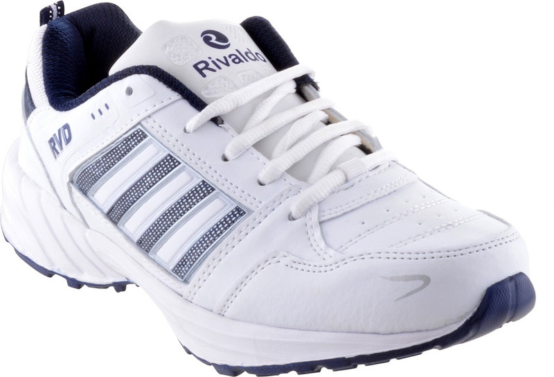 Rivaldo White Navy Running Shoes For Men(White, Blue)