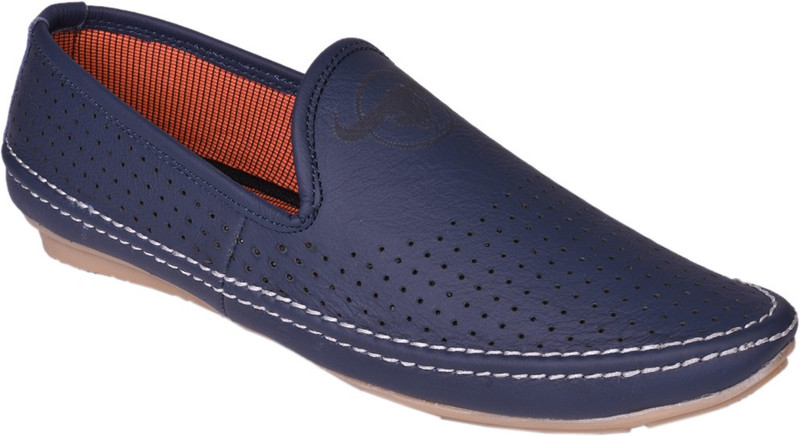 Knoos SACK-ON leather loafers Casual Shoes For Men(Blue)