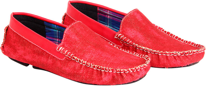 Funk'd Juteo Loafers For Men(Red)