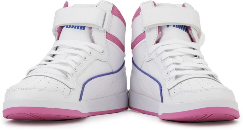 Puma Liza Mid Mid Ankle Sneakers For Women(White)