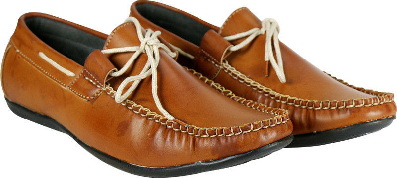 Funk'd Lace Boat Shoes For Men(Tan)