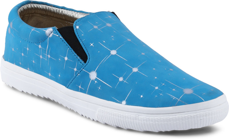 Get Glamr TAMARA SLIP ONS Sneakers For Women(Blue)