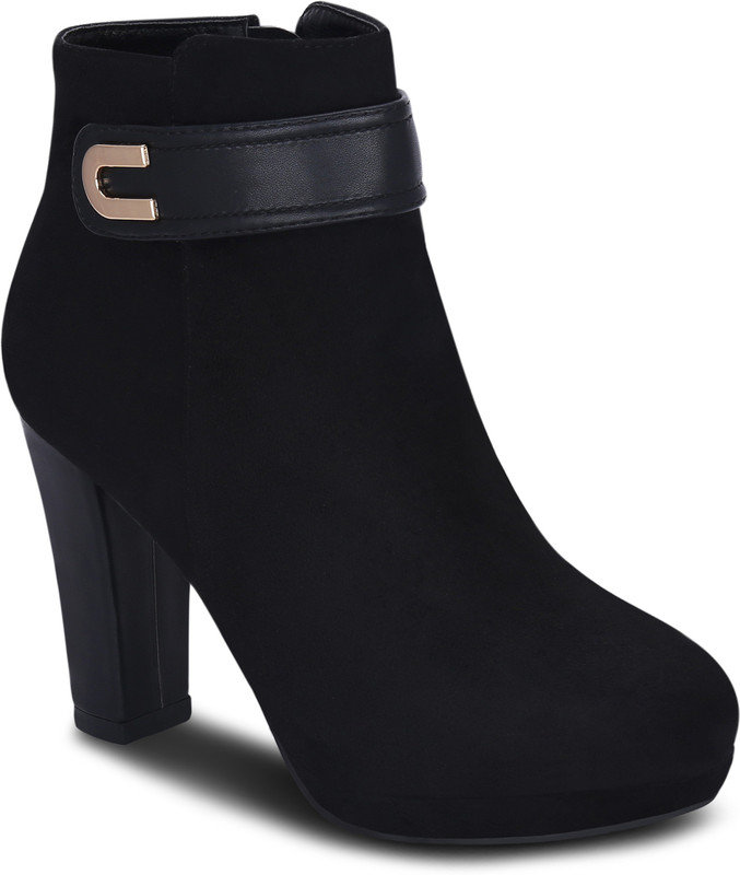 Get Glamr CARROLL Boots For Women(Black)