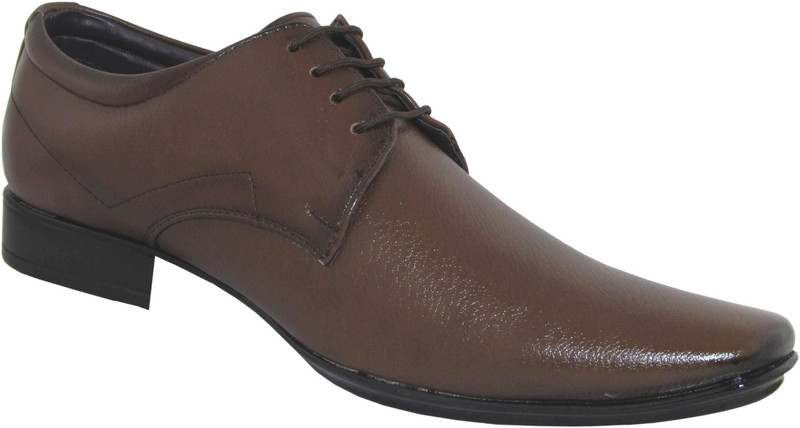 Oxedo Derby Lace Up Shoes For Men(Brown)