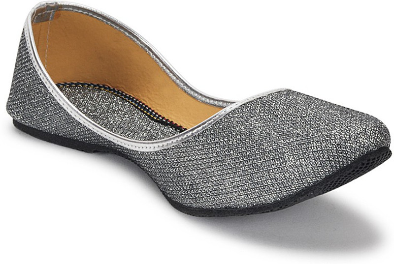 Paduki Ethnic Bellies For Women(Grey)