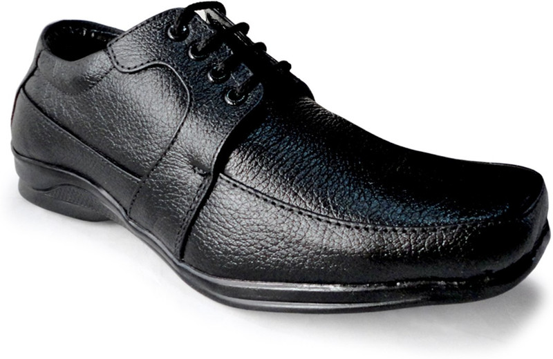 Rockland Geniune Leather Lace Up Shoes(Black) RS.1299 (79.00% Off) - Flipkart