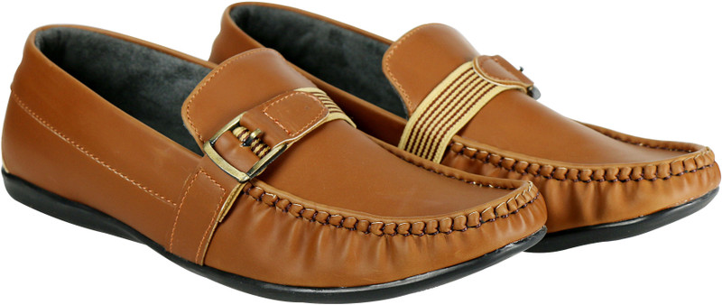 Funk'd Buckle Loafers For Men(Tan)
