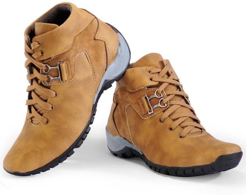 Nation Polo Club Boots For Men(Tan, Brown)