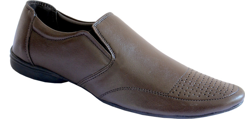 Dizaro LEATHER MOCCASSINS Slip On For Men(Brown) Dizaro LEATHER MOCCASSINS Slip On For Men(Brown)