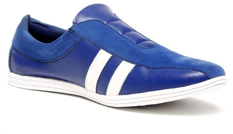 Zapatoz Blue & White Loafers For Men(Blue)