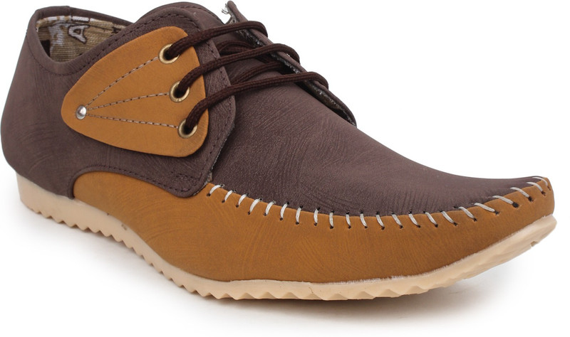 Beonza Smart Casual Shoes For Men(Brown)