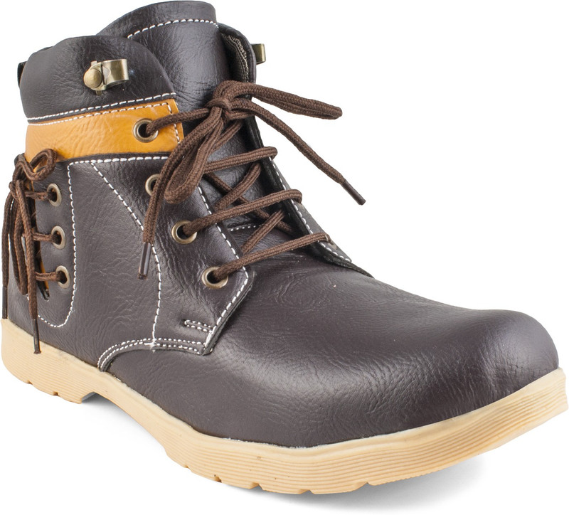 Zapatoz Boots For Men(Brown)