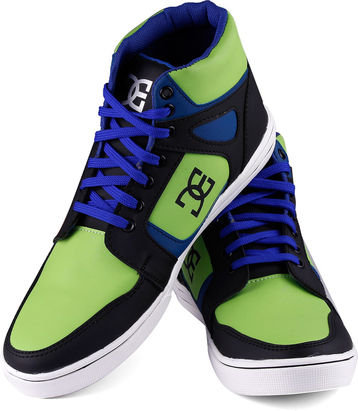 Shoefad Sneakers For Men(Green, Black)