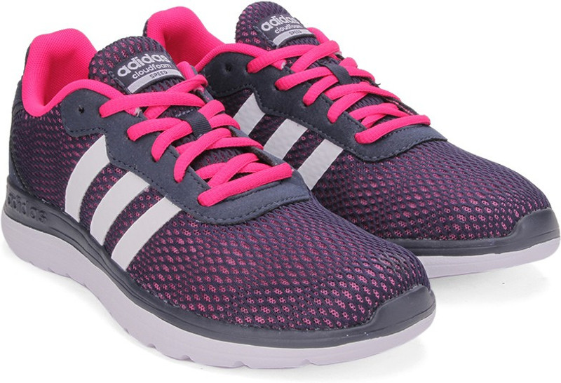 ADIDAS NEO CLOUDFOAM SPEED W Sneakers For Women(Navy, Pink)