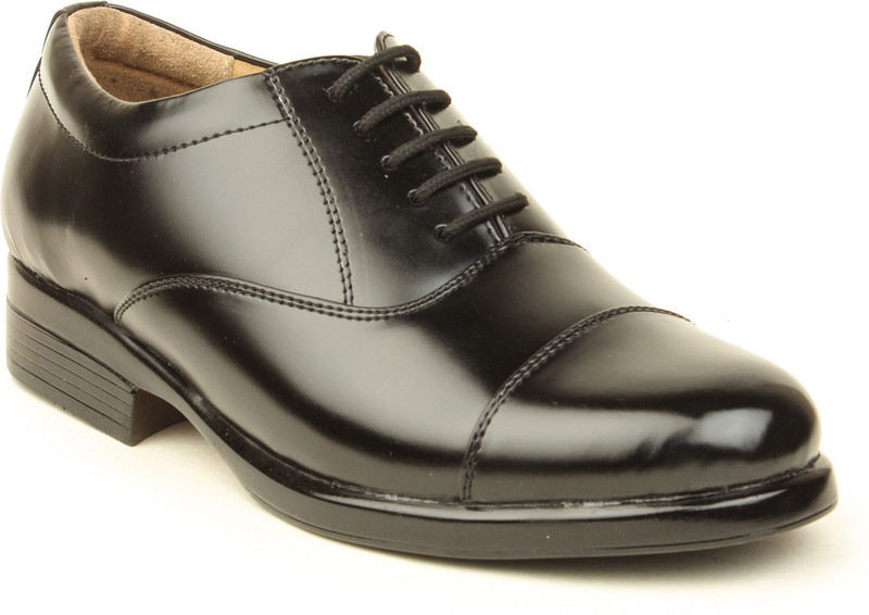 Vilax Classic Oxford Derby Shoes Lace Up For Men(Black)