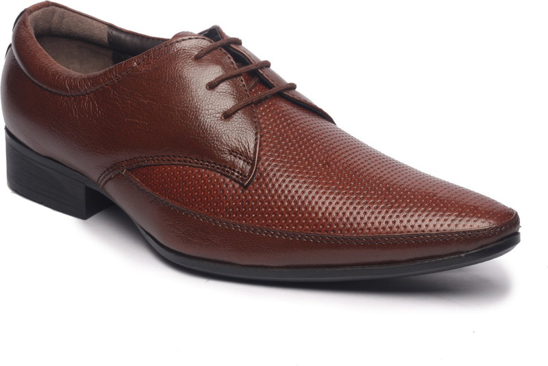 Feather Leather Genuine Lace Up Shoes For Men(Tan) Feather Leather Genuine Lace Up Shoes For Men(Tan)