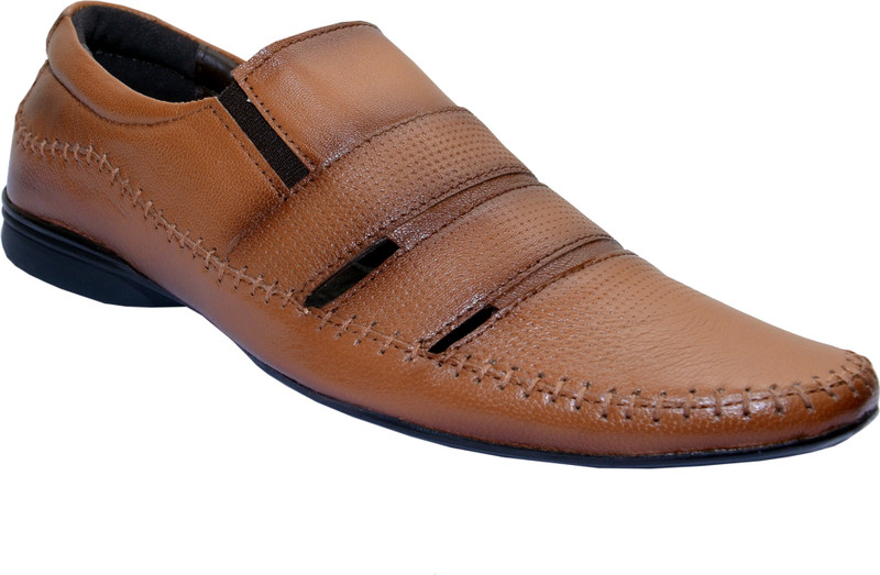 Dizaro LEATHER Slip On For Men(Tan) Dizaro LEATHER Slip On For Men(Tan)