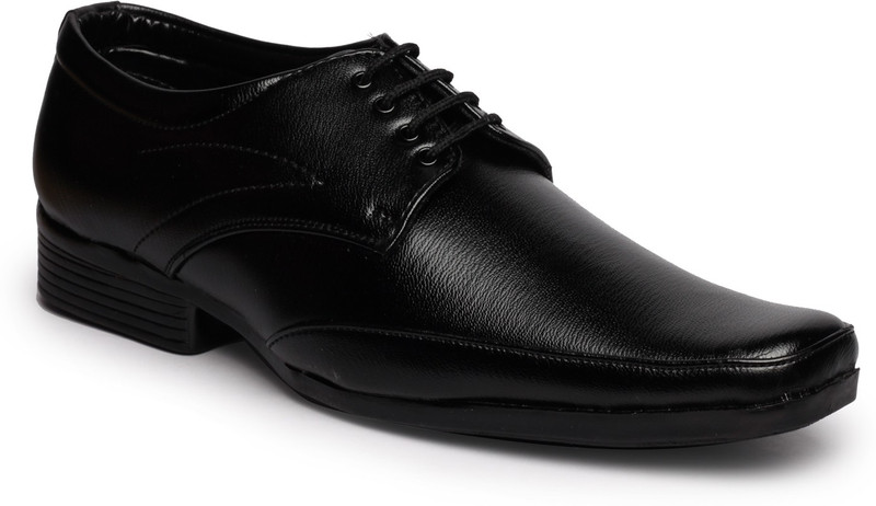 Feather Leather Shoes 028 Lace Up Shoes For Men(Black) Feather Leather Shoes 028 Lace Up Shoes For Men(Black)