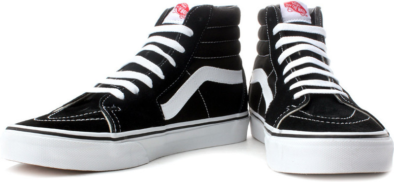 Vans Sk8-Hi Canvas Shoes For Men(Black) Vans Sk8-Hi Canvas Shoes For Men(Black)