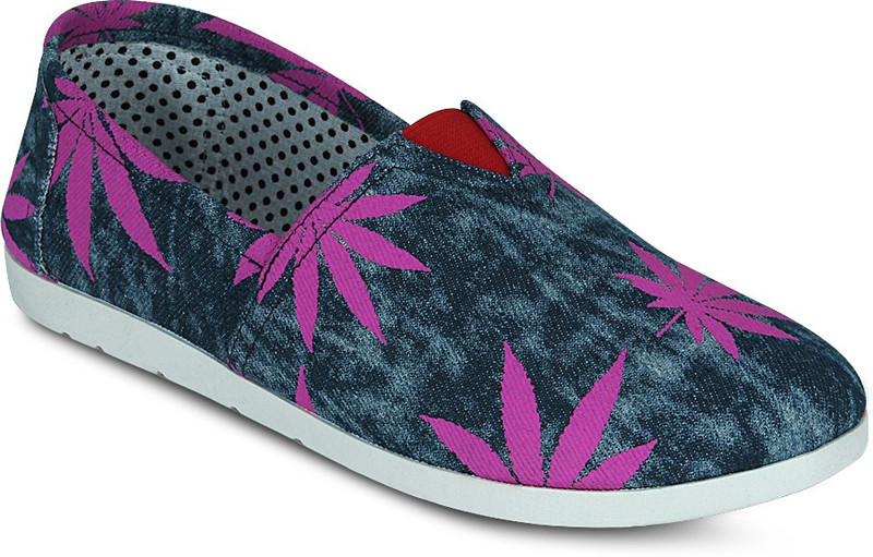 Get Glamr Graffiti Yama Casuals For Women(Blue, Pink)