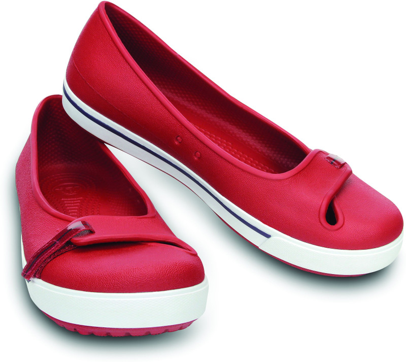 Crocs CROCBAND 2.5 FLAT Bellies For Women(Red)