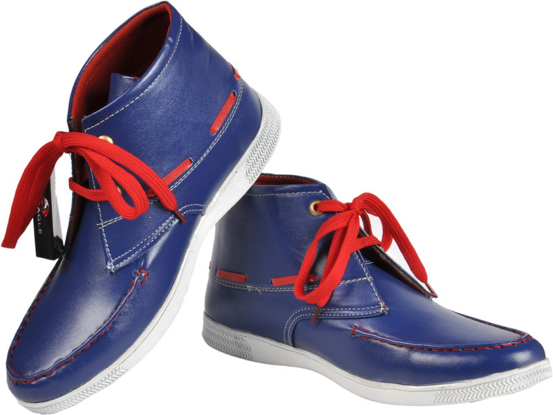 NY Eagle Blue LaceUp Casuals For Men(Blue)