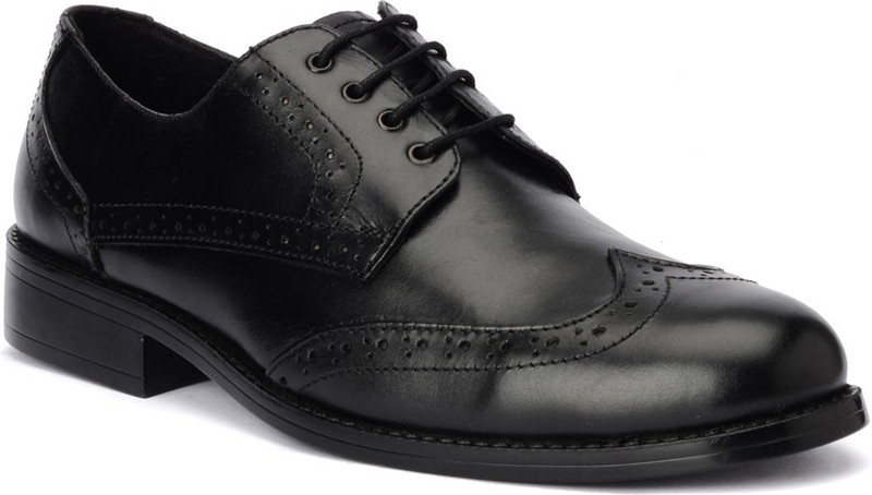 Bruno Manetti 4115 Corporate Casual Shoes For Men(Black)