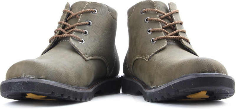 Perseus Men Boots(Olive) RS.949 (50.00% Off) - Flipkart