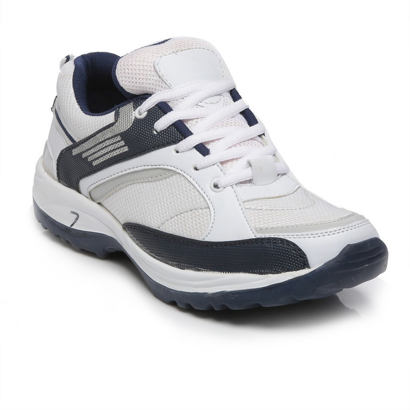 Ten White::Blue Mesh Sports Shoes Running Shoes For Men(Multicolor) Ten White::Blue Mesh Sports Shoes Running Shoes For Men(Multicolor)