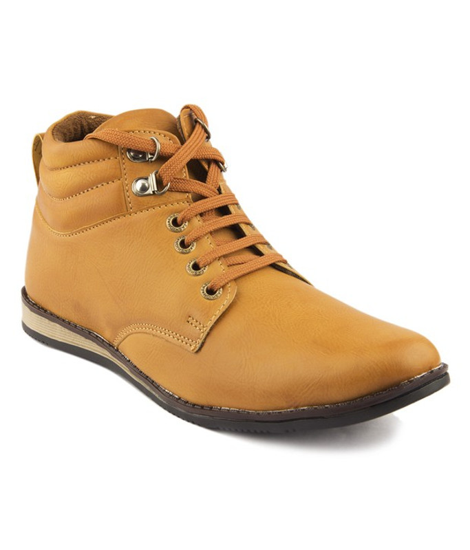 Kraasa HeatBeat Boots For Men(Tan)