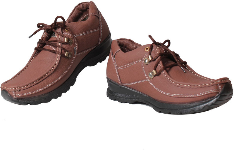 Leather Soft Casuals For Men(Brown)