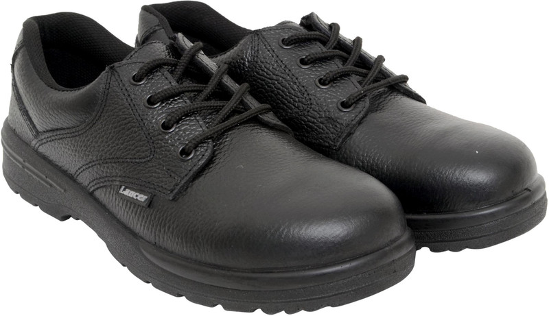 Lancer Safety Shoes with Steel Toe Cap Outdoors For Men(Black)