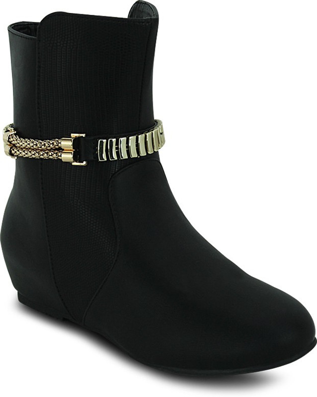 Get Glamr Designer Lara Boots For Women(Black)