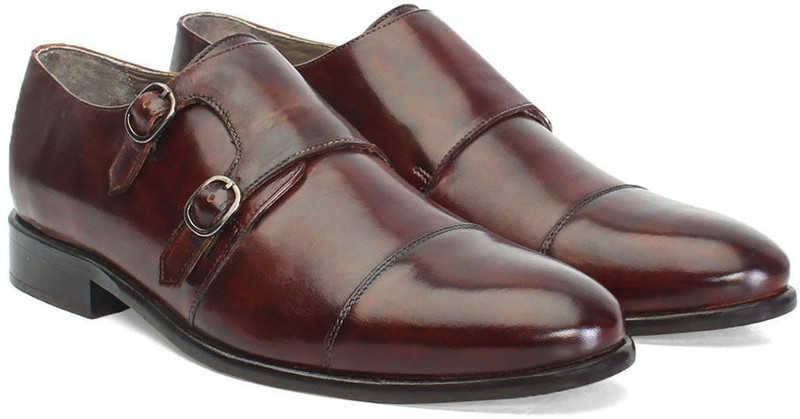Brune Monk Strap For Men(Brown)