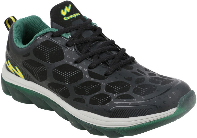 Action Campus 3G439 Running Shoes For Men(Black, Yellow)