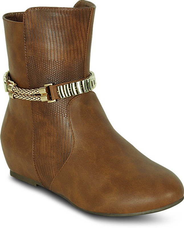 Get Glamr Designer Lara Boots For Women(Tan)