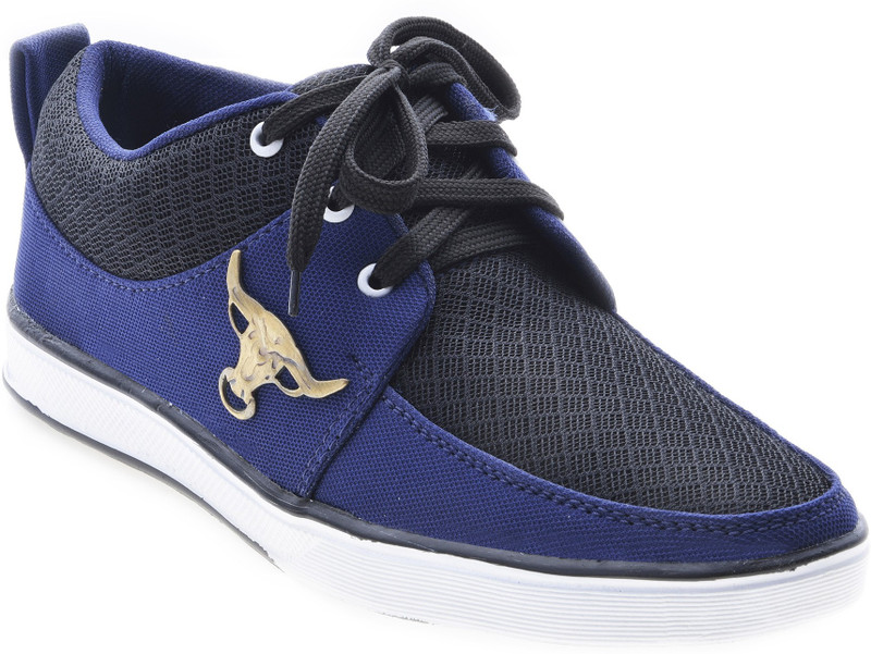 Boysons Canvas Shoes For Men(Blue, Black)