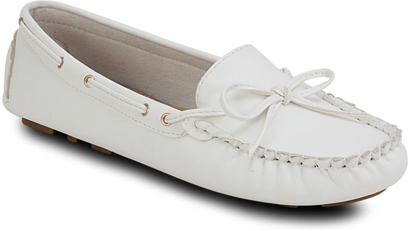 Get Glamr Stylish Loafers For Women(White)