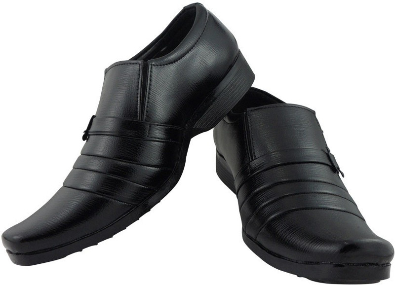 Elvace 9014 Slip On Shoes For Men(Black)
