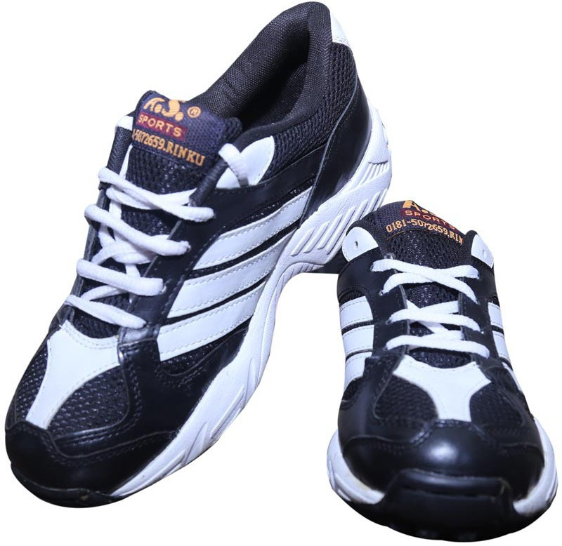 AS SPORTS Cricket Shoes For Men(Black) AS SPORTS Cricket Shoes For Men(Black)