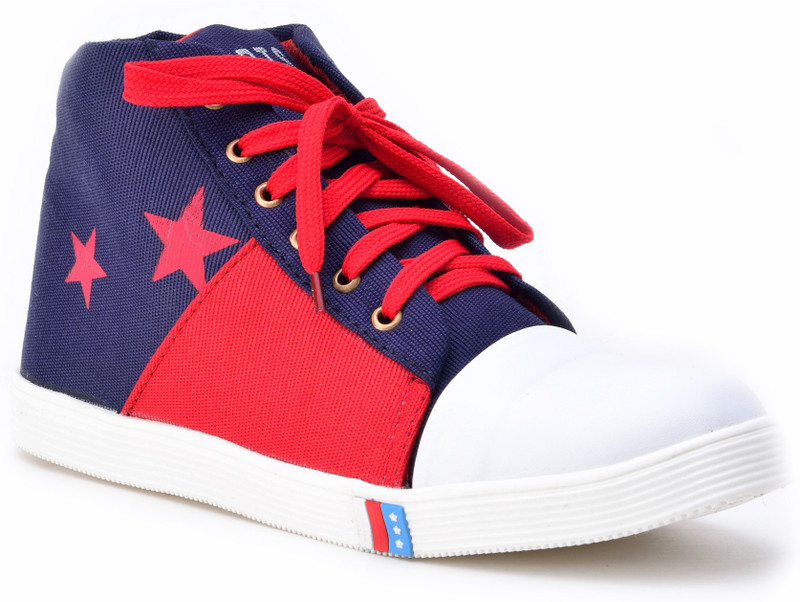 Boysons Canvas Shoes For Men(Red, Blue)