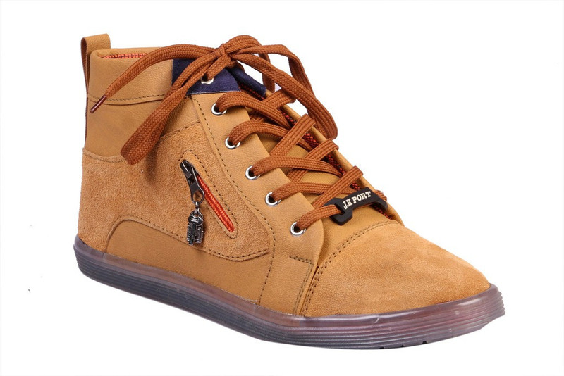 JK Port Tan Faux Leather Shoe Casuals For Men(Tan) JK Port Tan Faux Leather Shoe Casuals For Men(Tan)