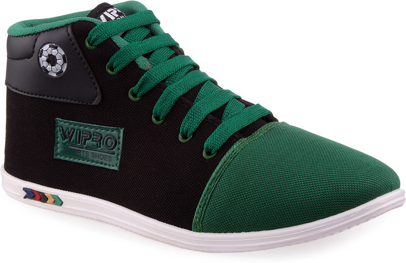 Wepro C2 Black Green Canvas Shoes For Men(Green, Black)