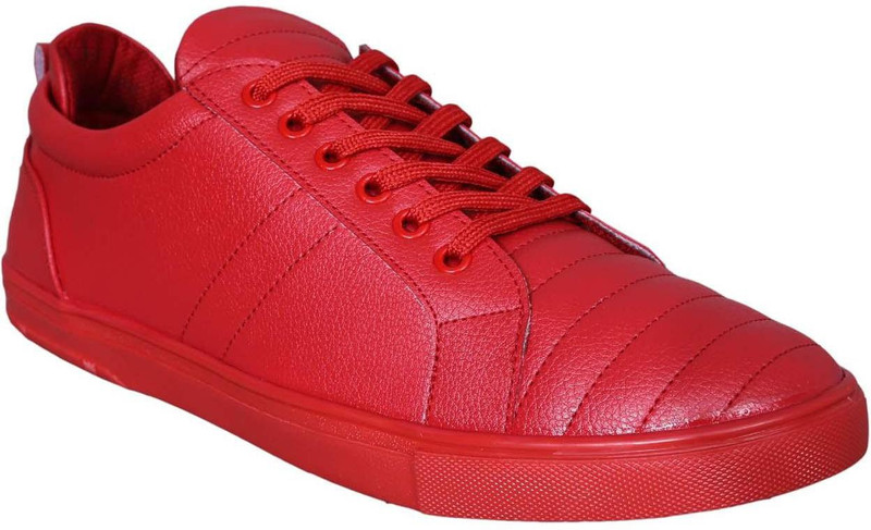 M & M Red Sneakers For Men(Red)