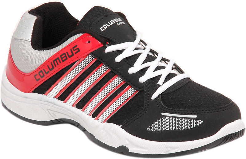 Columbus Dynamic Black Running Shoes For Men(Red, Black)