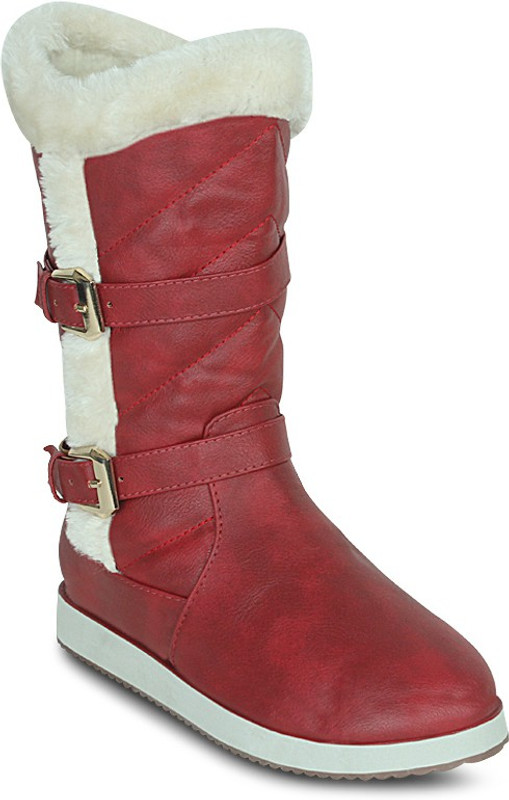 Get Glamr Designer Uggy Boots For Women(Red)