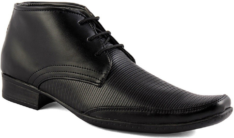 Leather Chief Lace Up For Men(Black)